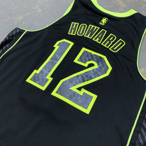 Adidas Dwight Howard Los Angeles Lakers Swingman Medium Jersey Volt 12 - Picture 4 of 10